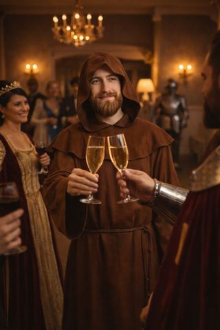 Disfraz Monje Kimokawaii Talla Única