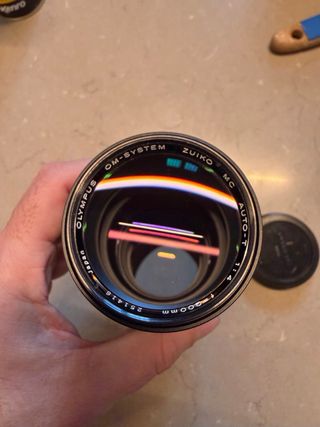 Objetivo Olympus om 200mm