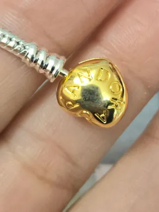 Pulsera plata,  con Caja  incluida