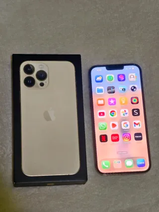 iPhone 13 Pro Max 128GB Dorado + funda + protector