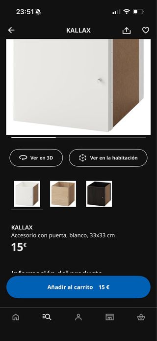 2 Muebles estanterias Kallax Ikea Blanco
