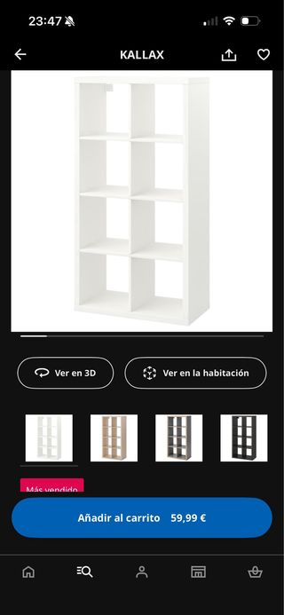 2 Muebles estanterias Kallax Ikea Blanco