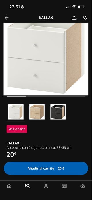2 Muebles estanterias Kallax Ikea Blanco