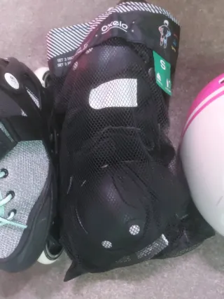 Patines Oxelo Talla 38 + Casco y Protecciones