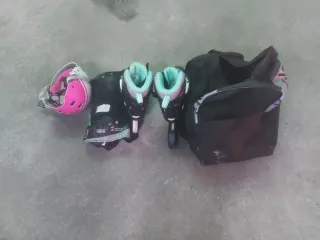 Patines Oxelo Talla 38 + Casco y Protecciones