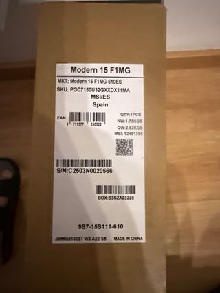 Portátil MSI Modern 15 1TB SSD 32GB RAM