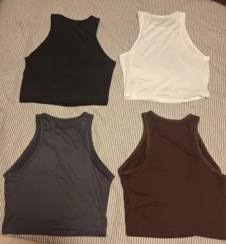 Lote 4 tops básicos M