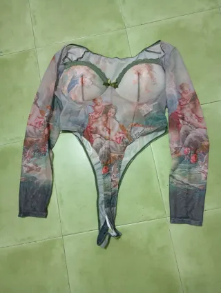 Body estampado sexy talla única