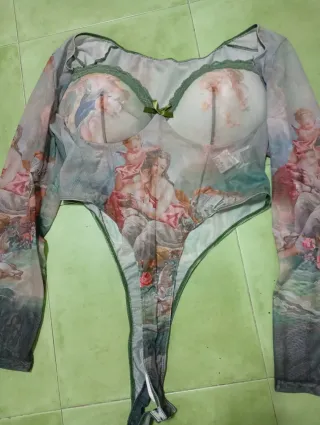 Body estampado sexy talla única