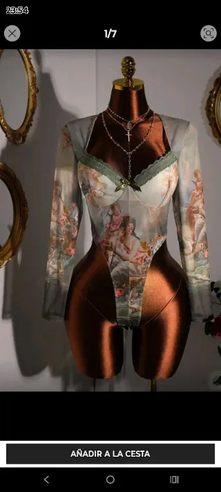 Body estampado sexy talla única