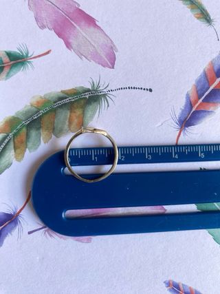 Lote de 2 anillos dorados con baño de oro