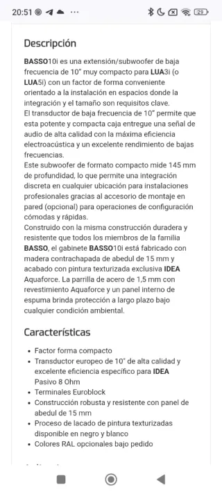 Lote Sonido: 1 Subwoofer + 4 Cajas