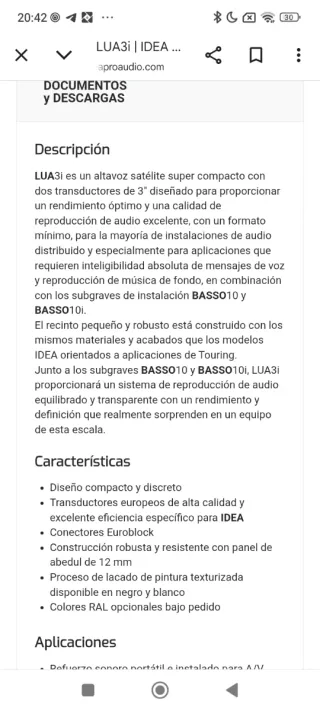 Lote Sonido: 1 Subwoofer + 4 Cajas