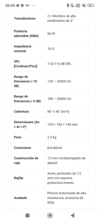 Lote Sonido: 1 Subwoofer + 4 Cajas