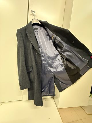 Abrigo Zara Man Black Tag Gris