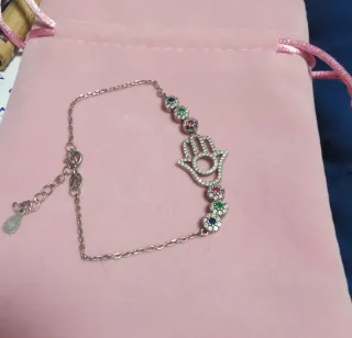 Pulsera Plata 925 Hamsa Manos de Fátima