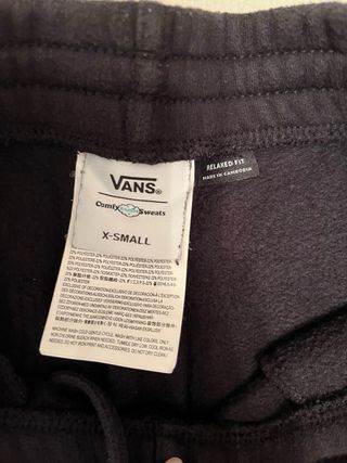 Pantalón chándal Vans Negro Talla XS