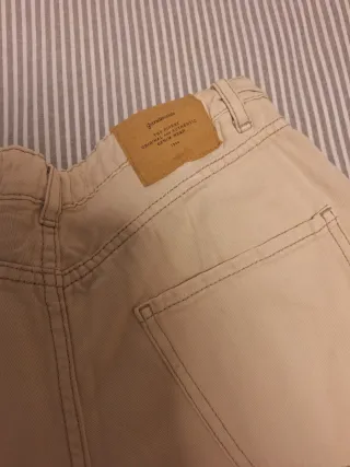 Pantalones Stradivarius Beige
