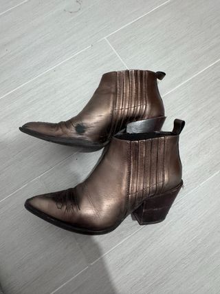 Botines cowboy Pedro Miralles marrón/dorado