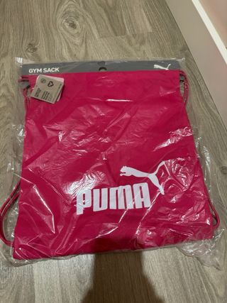 Bolsa de gimnasio Puma rosa