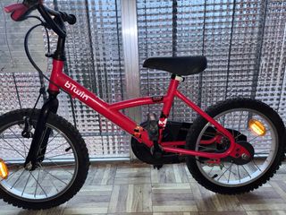 Bicicleta B-Twin Roja Niño