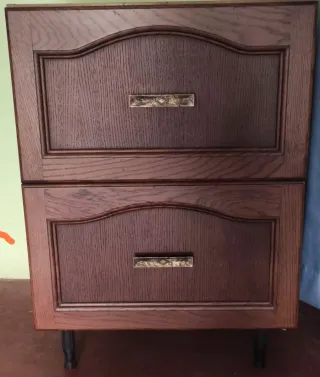 Muebles de cocina madera oscura