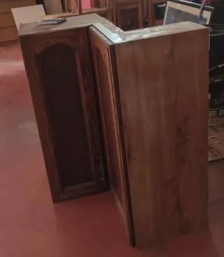 Muebles de cocina madera oscura