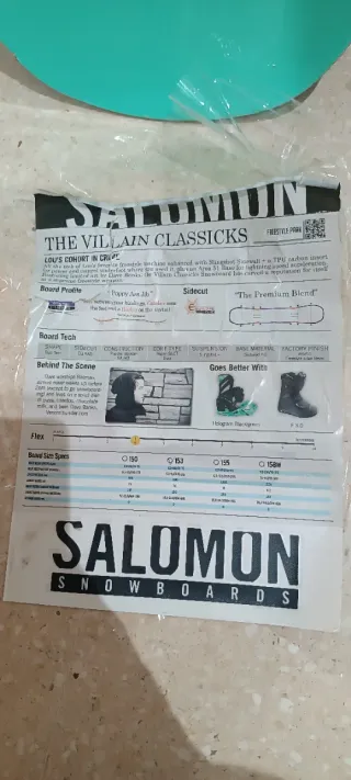 Tabla Snowboard Salomon The Villain