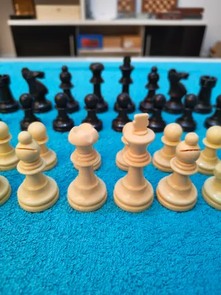 Piezas de ajedrez de plástico Staunton 4.