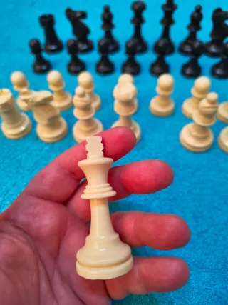 Piezas de ajedrez de plástico Staunton 4.