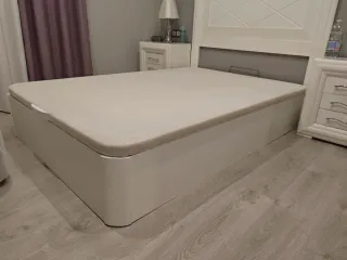 Canapé madera maciza blanco 135x200