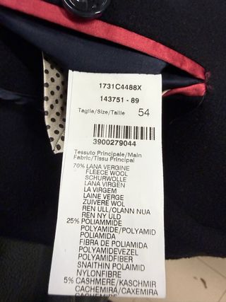 Abrigo Manuel Ritz Lana y Cachemira XL