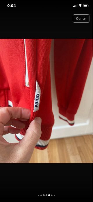 Chaqueta Puma Roja Cremallera