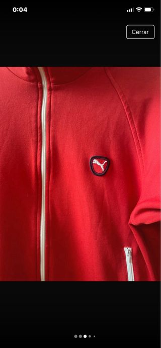 Chaqueta Puma Roja Cremallera