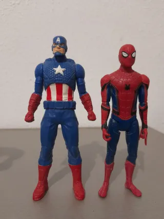 Lote Figuras Marvel: Hulk, Spiderman, Iron Man