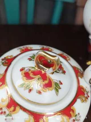 Juego de té francés vintage porcelana