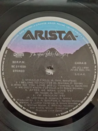 Vinilo Whitney Houston I'm Your Baby Tonight