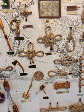 Cuadro Nudos Marineros Madera y Yute