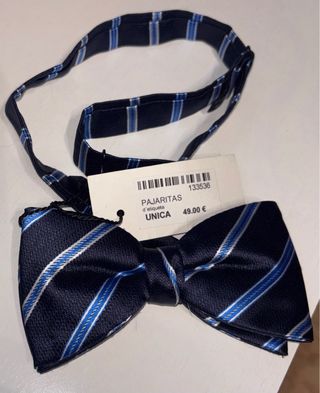 Pajarita de rayas d’etiqueta