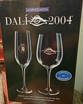(3) Copas Dalí 2004 Cristal Bohemia colección