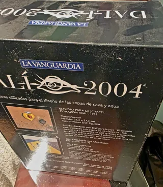 (3) Copas Dalí 2004 Cristal Bohemia colección