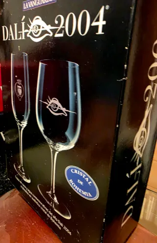 (3) Copas Dalí 2004 Cristal Bohemia colección