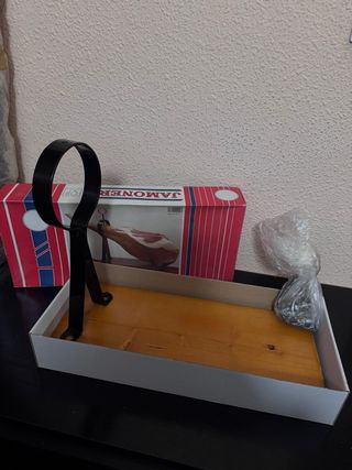 Soporte Jamonero Madera y Metal