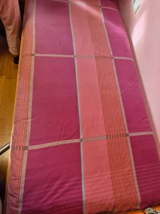 Funda nórdica cama de 90 cm.  rosa y morada.