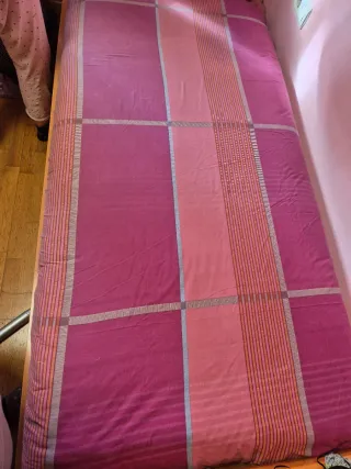 Funda nórdica cama de 90 cm.  rosa y morada.