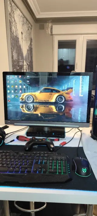 Monitor HP x2301 Negro/Plateado ordenador pc 1080