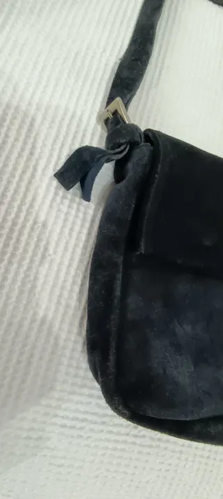 Borsetta by G.Gigli in camoscio blu scuro