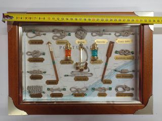 Cuadro Náutico de Nudos Marineros - 34x24x4 cm