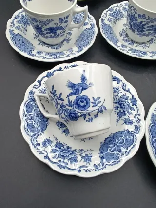 Set tazas café inglesas Staffordshire