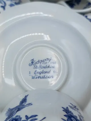 Set tazas café inglesas Staffordshire